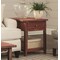 Alaterre Furniture Country Cottage End Table, Rustic Red Antique Finish ACCA01RA - alternate 3